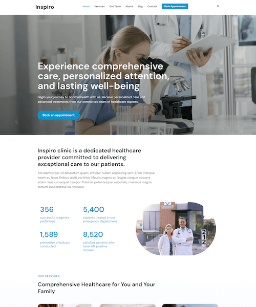 Inspiro Premium medical / doctor demo