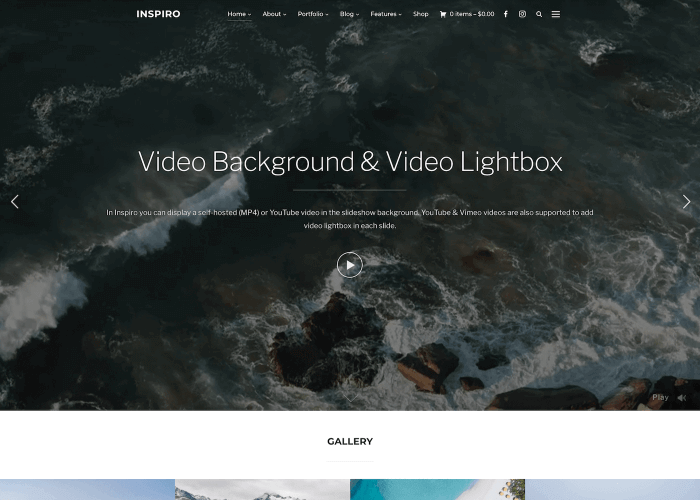 Inspiro Premium - WordPress restaurant theme