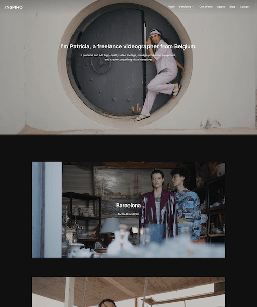 Video Portfolio page